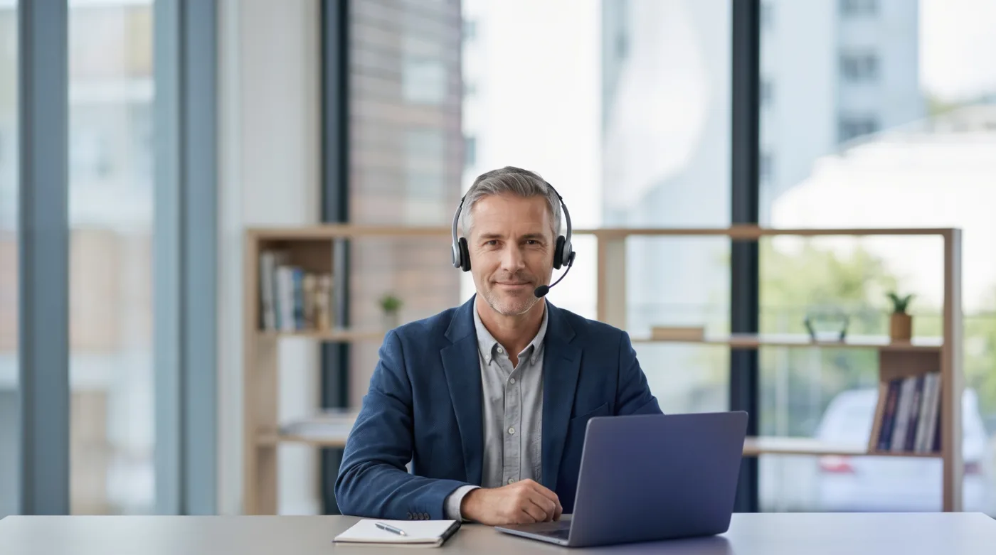 YourForms customer getting divorce support on a laptop
