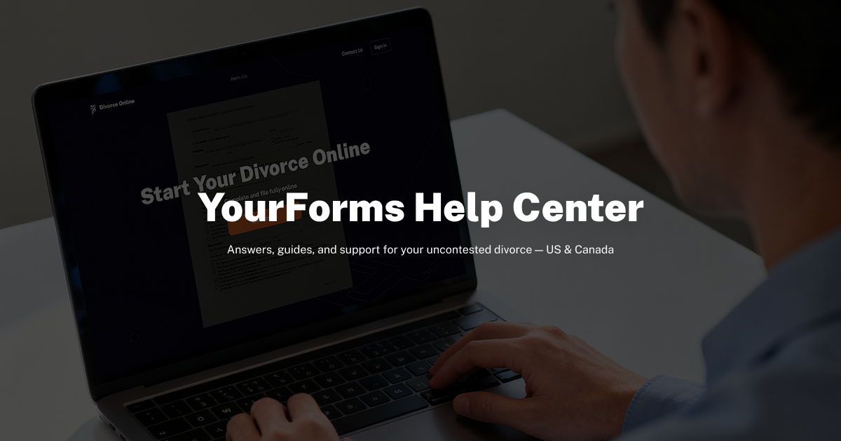 YourForms Help Center – Account, Billing & Divorce Form Support